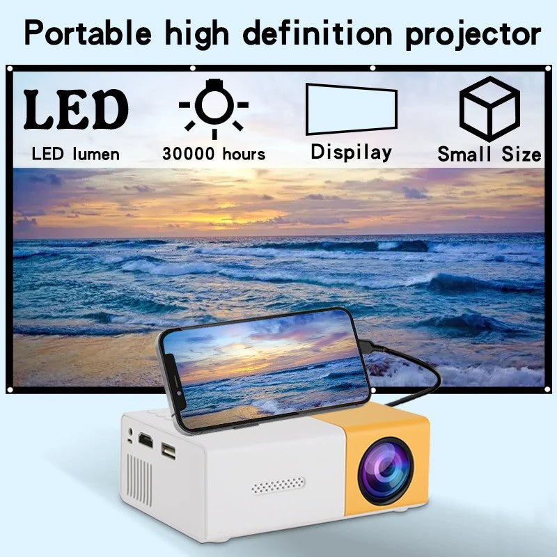 Mini Projecteur Portable LED Audio HDMI USB