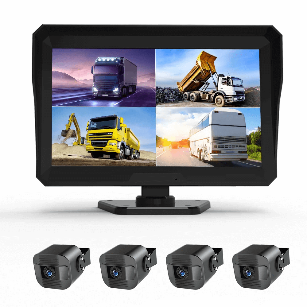 كاميرا الشاحنات 4 عدسات FULL HD شاشة 10 بوصة